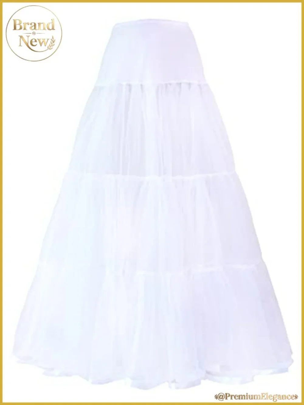 Ankle Length Petticoat Bridal Wedding Slip Hoopless Crinoline Underskirt